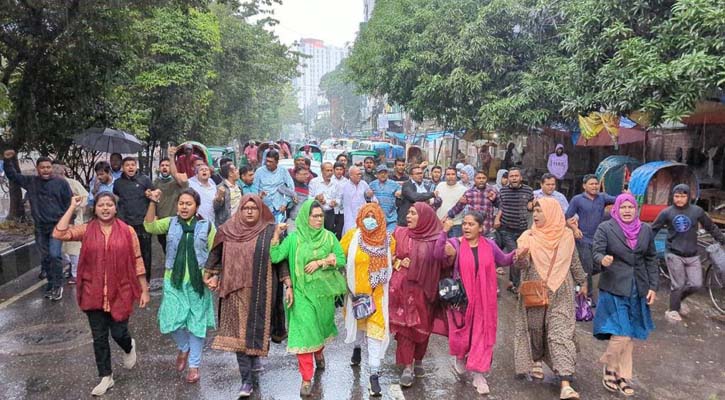 রিজভীর নেতৃত্বে রাজধানীতে মিছিল 