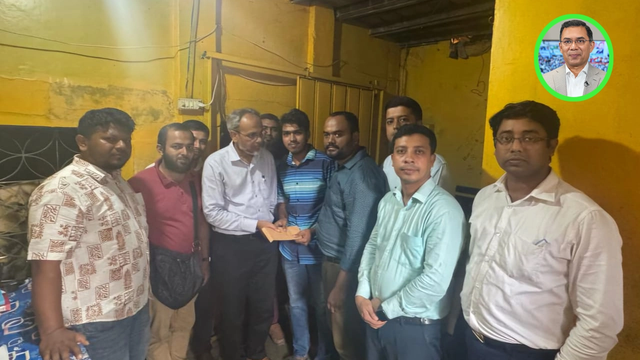 জুলাই আন্দোলনে দৃষ্টি হারানো রায়হানের পাশে তারেক রহমান
