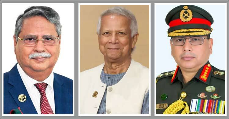 রাষ্ট্রপতি ও প্রধান উপদেষ্টার সঙ্গে সেনাপ্রধানের সাক্ষাৎ