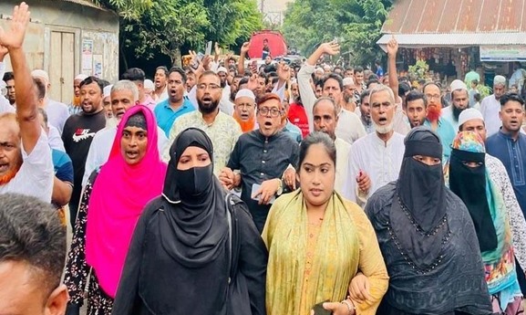 সাকি বিরোধী বিক্ষোভ, উত্তাল বাঞ্ছারামপুর