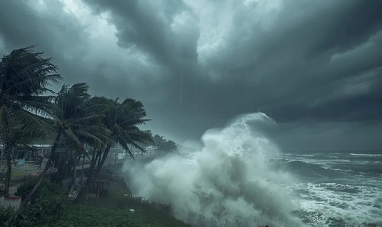 ভারতের অন্ধ্রপ্রদেশে আঘাত হানল ঘূর্ণিঝড় ‘মোন্থা’
